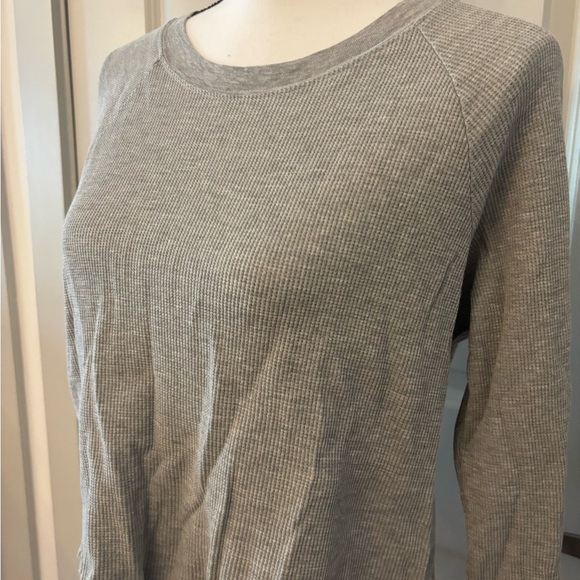 Brandy Melville basic grey cropped long sleeve top OS - Picture 6 of 10